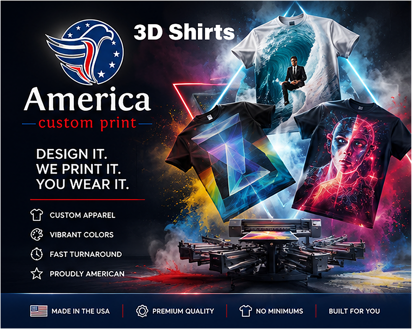 3D All Over T-shirts