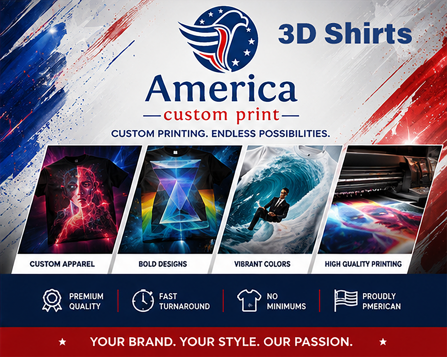 3D All Over T-shirts